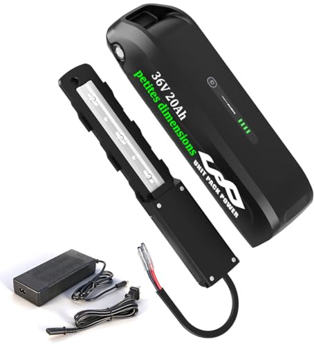 Batterie électrique Mini Format 36 V 20Ah pour vélo 250W 500W/ LG3500 | Batterie intégrée au cadre pour vélo électrique pour un moteur de 250 W ou 500 W(36V 20Ah 6 broches LG3500/Cells)