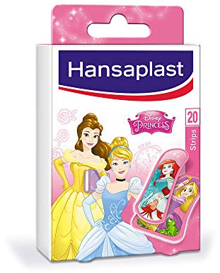 Hansaplast Disney Princess - Cerotti sterili pre-tagliati, per bambini, resistenti all'acqua e allo sporco