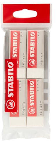 STABILO Legacy - Gummi - PVC-frei - Eco Pack mit 4