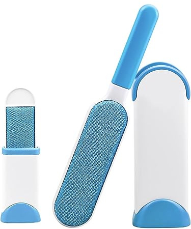 Bertoo Magic Pet Hair Remover Brush for Pet Hair Removal for Cats Dogs Hair - Magic Reusable for Clothing, Hair Catcher Brush by Bertoo (Blue)