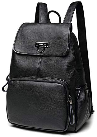 FANDARE Rucksack aus echtem Leder, Damen, modisch, Schulranzen, wasserdicht, für Universität, Reisen, Arbeit, Einkaufen, Rucksack