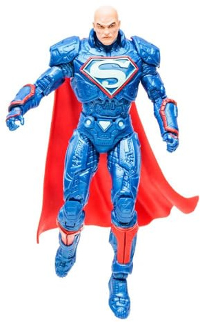 McFarlane DC Multiverse Actionfigur Lex Luthor in Power Suit (SDCC) 18 cm | DC Multiverse Comics 7 Inch Action Figure Exclusive - Lex Luthor Power Suit Blue Gold Label