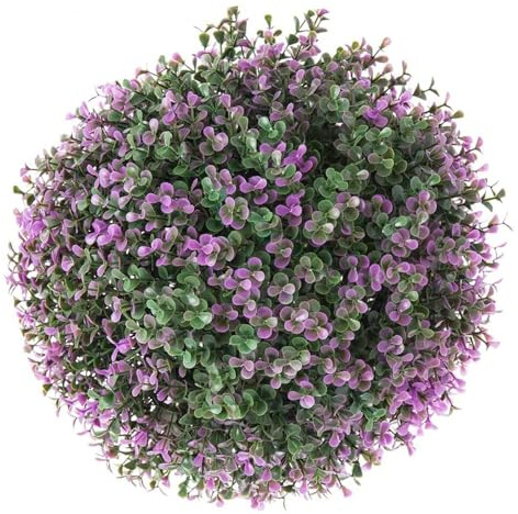 BigBuy Garden Dekorative Pflanze Kugel Lavendel 20 x 20 x 20 cm