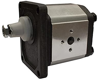 Flowfit Hydraulische Zahnradpumpe, Gruppe 2, 8.0CC, im Uhrzeigersinn 40 mm Einlass x 30 mm Auslass Flansch Ports, 4 Bolzen EU-Flansch