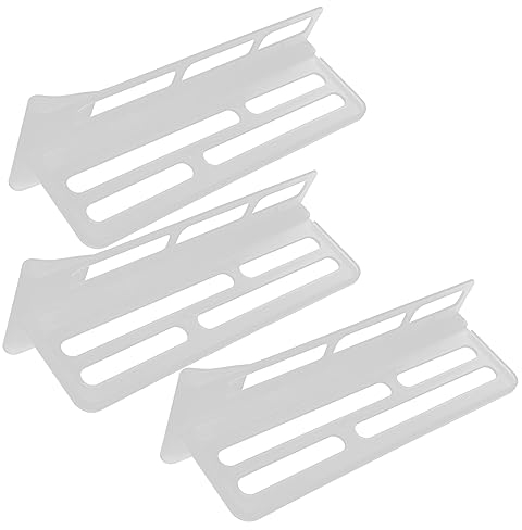 Parliky 3pcs Refrigerator Divider Fridge Divider Space Separators Fridge Seperators Drawers Separators Drawer Dividers Underwear Separators Kitchen Drawer Freezer White Household Plastic