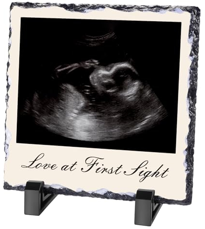 Individueller Sonogramm-Bilderrahmen, personalisierbar, Ultraschall-Bilderrahmen für Schwangerschaftsankündigung, Baby-Andenkenrahmen, Babyparty, individuelle Schwangerschaftsgeschenke für werdende