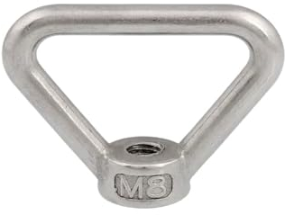 DUOCAI Dreieckige Ringmutter 1/3/5 Stück M8 M10 M12 M14 M16 M20 M24 304 Edelstahl Dreieck Hebeösenmutter Ringmutter Gewinde Dreieck Ringmuttern (Color : 3pcs, Size : M20)