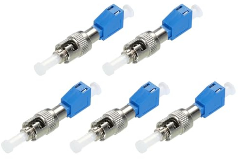 QUARKZMAN Fibre Ottica Adattatore ST Maschio-LC Femmina UPC 2pz | Singola Modulità Semplice Adattatore ST-LC UPC per Network Internet Connettore