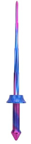Espada Plegable telescópica de Gravedad 3D, simulación de plástico samurái en Espiral, Juguete portátil para aliviar el estrés, impresión retráctil (Gradient Color)
