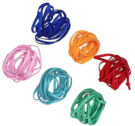 WESIEVYA 6stücke Elastische Springseile Latex Für Lange Leichte Fitness-seile Zufälligen Farben Für Spiel Und Sport