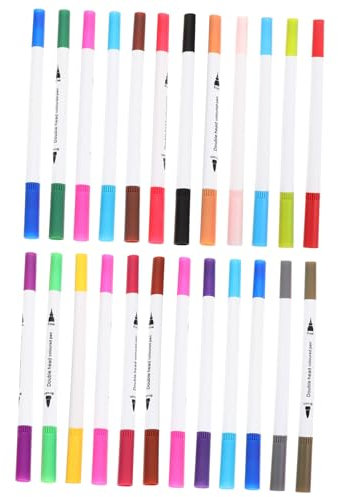 COHEALI Malstifte für Jungen und Mädchen 24 Farben Marker mit Feiner Spitze für Malbücher für Schulprojekte