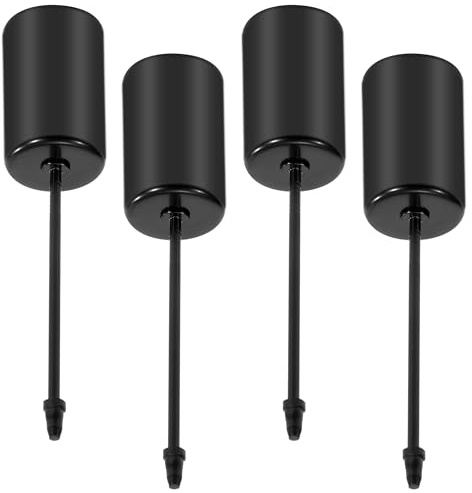 Yesaler Kerzenhalter Adventskranz Kerzenständer für Stabkerzen Weihnachten Stabkerzenhalter für Alltagskerzenm Tischgesteck 4 Stück (Schwarz)