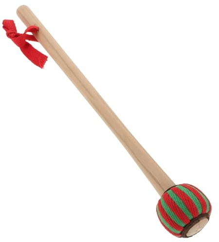 Vaguelly Traditioneller Chinesischer Holzgriff-gongschlägel Mit Baumwollspitze Langer Mallet Für Schlaginstrumente Für Gongs Trommeln Und Bühnenauftritte