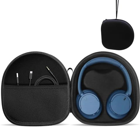 Headphone Case for Sony WH-CH710, WH-CH720N, WH-1000XM4, JBL Tune 720BT, 710BT Noise-Canceling Wireless Headphones – Travel Carrying Case with Removable Inner Tray (Black)