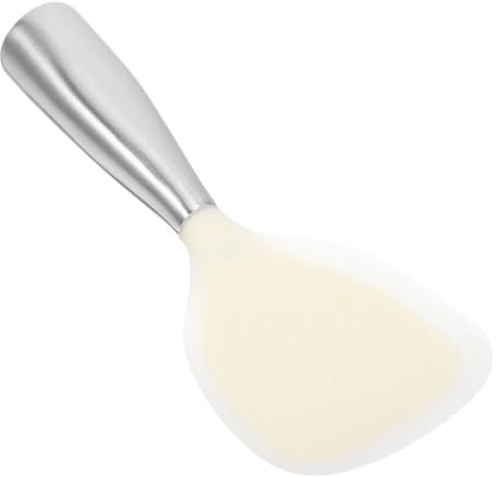 HOLIDYOYO cucchiaio di riso in silicone pala di riso padella mestolo per riso multifunzionale imbuto Cucchiaio per risotto scola riso cucchiaio di riso per la casa Acciaio inossidabile