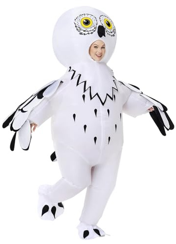 Disfraz inflable, búho, águila, disfraz inflable para adultos, niños, Halloween, hombres y mujeres, divertido disfraz de fiesta