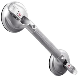 Rampe De Salle De Bain À Ventouse, Poignée De Baignoire Portable À Ventouse avec Voyant Lumineux, Adaptée À La Cuisine, À La Chambre À Coucher, À La Baignoire, À La Douche Et Aux Marches(Gray)