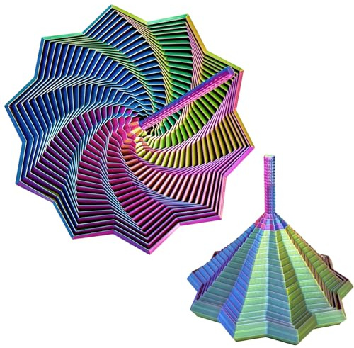 3D Fidget Toys,Spiral Fractal Stressabbau Spielzeug,3D Spiral Design,Anti Stress Spiel,Fidget Toys Erwachsene,für Stress und Angst