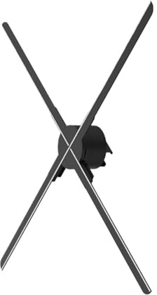 Proiettore olografico 3D Naked-Eye, lettore olografico, ventilatore LED, display stereoscopico, illuminazione pubblicitaria, decorazione Nessun ritardo(100cm 1600LED)