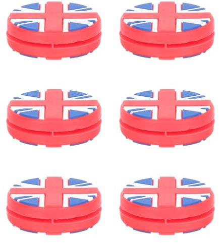 DOITOOL 6 Pezzi Smorzatori Antivibranti in Silicone per Racchetta da Tennis Bandiera Nazionale, Ammortizzatori Antivibranti per Tennis, Riduzione Vibrazioni per Tennisti Professionisti
