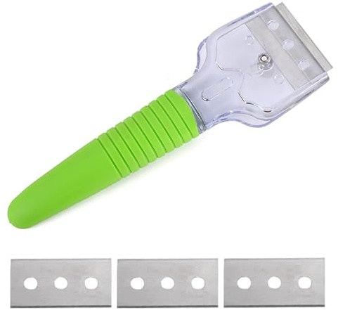 Multifunctional Kitchen Scraper, Glass and Ceramic Plate Cleaner, Oven Scraper, for Kitchens, Oven Grates, Grills, Glass, Glue, Hobs and Removal