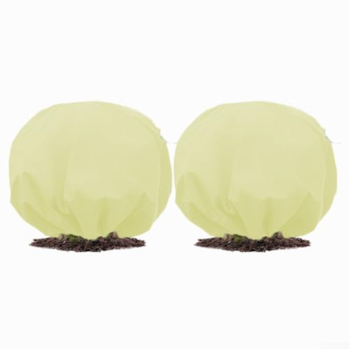 Juego de fundas protectoras contra heladas para plantas hechas de tela no tejida para ofrecer una retención térmica equilibrada y transpirabilidad (73 pulgadas)