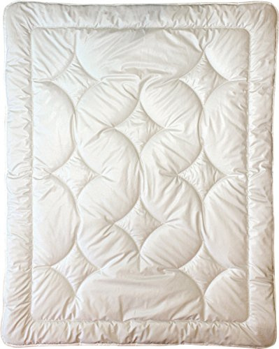 Billerbeck Bio Kinder-Leichtsteppbett Cosidream Nature Naturhaar/Faser Wolle wollweiß Größe 100x135 cm