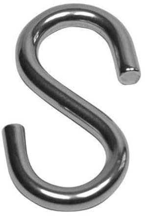 100 Stück - S-Haken, symmetrisch, Stahl verzinkt 60 mm Nr.4