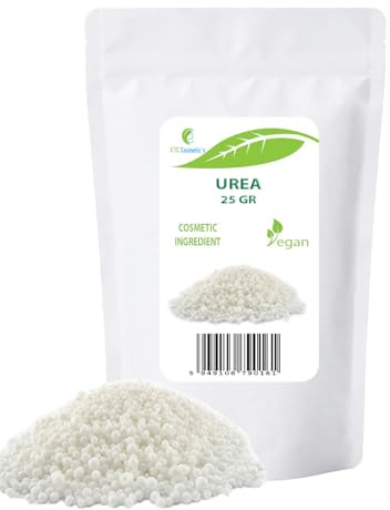 Urée cosmétique - 25 gr - convient aux crèmes, lotions, gels, fluides, produits nettoyants, y compris les shampooings et les nettoyants pour le corps, les peaux squameuses et craquelées