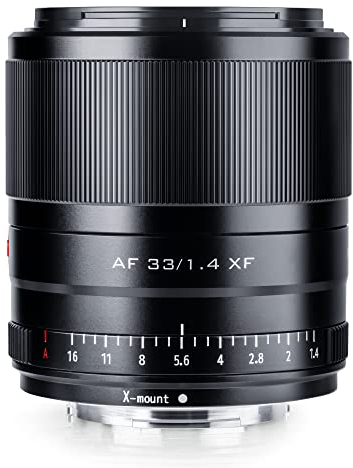 VILTROX 33mm F1.4 XF Objectif de Mise au Point Automatique Objectif Portrait APS-C Compact Grande Ouverture pour Appareil Photo Fujifilm Fuji X-mount X-T3 X-H1 X20 X-T30 X-T20 X-T100 X-Pro2