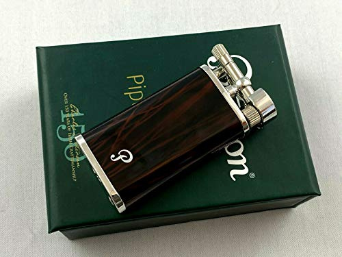 Peterson Pfeifen Feuerzeug Vintage braun schräge Flamme Stein Zündung