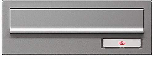 RENZ/Mauerdurchwurf-Briefkasten Durchwurf-Postkasten/RAL-Farbe 9007 9007 Kastenbreite 300 mm/Tiefe 270-405 mm/Stahl - RSA2-Klingel & Namensschild/Dein-Briefkasten.de