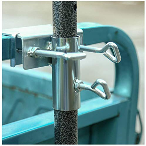 BSTCAR Sonnenschirmhalter Balkongeländer, Balkongeländer Sonnenschirmhalter Metall Sonnenschirmhalter Eckige Balkongeländer, Schirmständer Balkon Geländer Und Terrasse