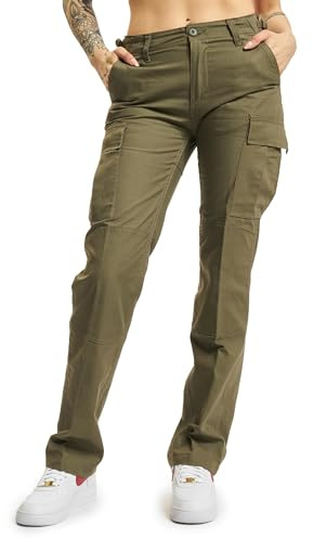 Brandit Pantalon Indéchirable BDU Femme Pantalon Cargo Noir Cargo