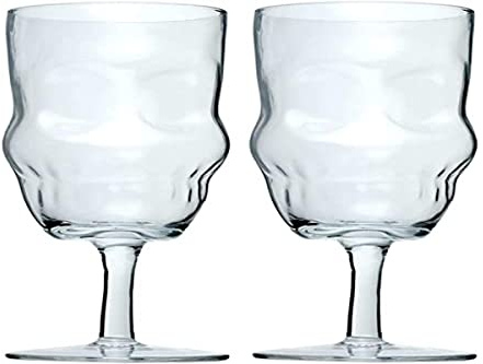 Puckator Totenkopf geformte Weingläser 2er Set