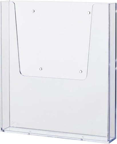 Helit H2350202 - Wandprospekthalter „the help wall“ 1/3 DIN A4, glasklar (Packung mit 5)