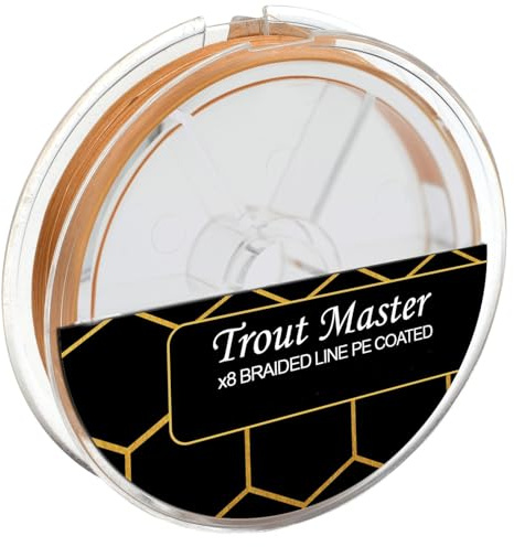 Trout Master Fine Gold X8 PE 0,06mm 5,6kg - 120m Angelschnur, Geflechtschnur, Forellenschnur