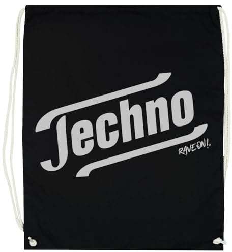 Oldrytee Techno Tempo Meme Baumwoll-Trainingstasche, Schwarzer Turnbeutel