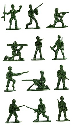 KOMBIUDA Giocattolo Militare in Plastica 300 Unitá Mini Figure per Bambini Giochi Educativi Esercizio Immaginazione e Conoscenza Militare per Feste Interattive