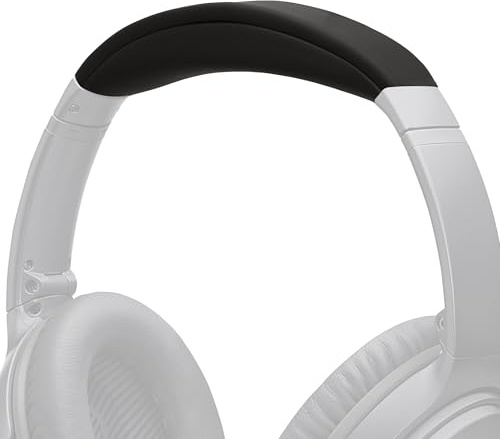 kwmobile Ersatz Bügelpolster kompatibel mit Bose Quietcomfort 35 / QC35 / Quietcomfort 45 / QC45 - Kopfbügelpolster aus Kunstleder - Kopfhörer Ersatz Polster - Schwarz