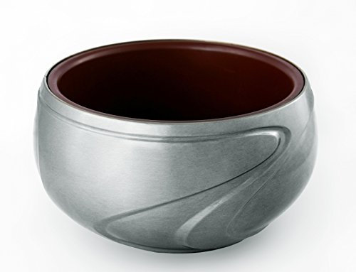 Generisch Grabschale Silber matt Pflanzschale Blumenschale für Grab&Friedhof