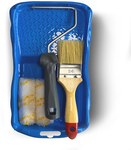 JOVIRA PINTURAS Set per Pareti Antigoccia - Secchio + 2 Rulli Antigoccia + Asta + Pennello.