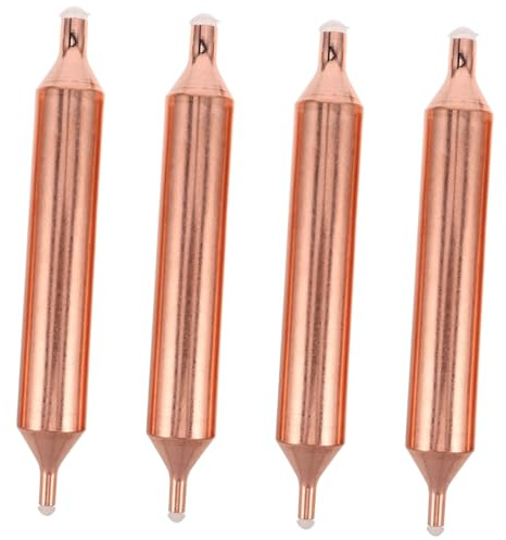 DIYEAH Filtro Secador de Cobre para Congelador Tubo Único, en Filtración y Aplicación Versátil, Paquete de 4 Piezas para Repuesto de Refrigeración