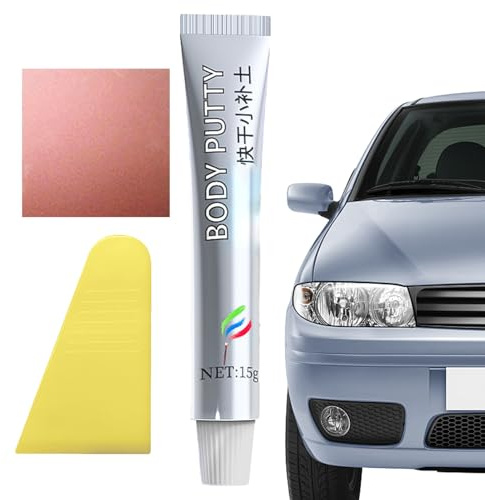 Mastic de réparation anti-poussière, restaurateur de peinture automobile | 15 g de remplissage rapide pour surfaces de véhicules, pâte refinie et étanche pour pare-chocs, capotes, portes U