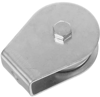 DECOMELODY Flagpole Pulley Stainless Steel Lifting Cable Wire Crane Pulley Roller for Flagpole Accessories Wire Towing Wheel