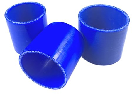 Manguito Turbo Manguera de admisión turbo de silicona universal de 38 mm, 51 mm, 57 mm, 63 mm, 70 mm, 76 mm, 89 mm y 102 mm, tubo de acoplamiento para intercooler. manguera de intercooler(60mm Blue)