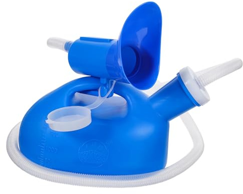 EXHUMKY Orinatoio Portatile Donna con Tappo Vite Antisversamento Contenitore Urina Viaggio Leggero e Capiente per Campeggio Minzione Esterna e Igienica
