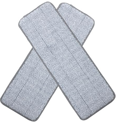 Gogogmee Lot De 2 Chiffons De Nettoyage En Microfibre Pour Vadrouille Plate, Réutilisables, Absorbants Et Extra-larges, Pour Sols Durs, Usage Domestique Et Professionnel