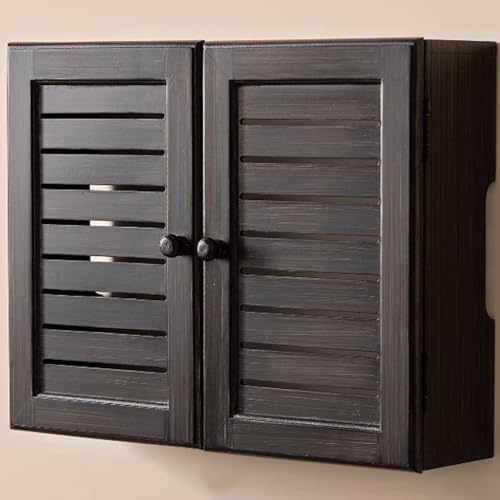 YHWKGZ Caja de pared for router WiFi, armario de almacenamiento router WiFi, organizador de cables, mueble dispositivos multimedia, ideal for sala de estar(Nero,52cm/20.4in)