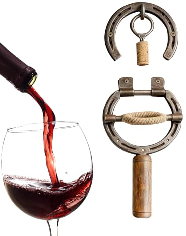 Abrebotellas - Apertura Manual en Forma de Herradura para Montar en la Pared | Abrelatas - Para Adultos Hombre Mujer Regalo Navidad Bar